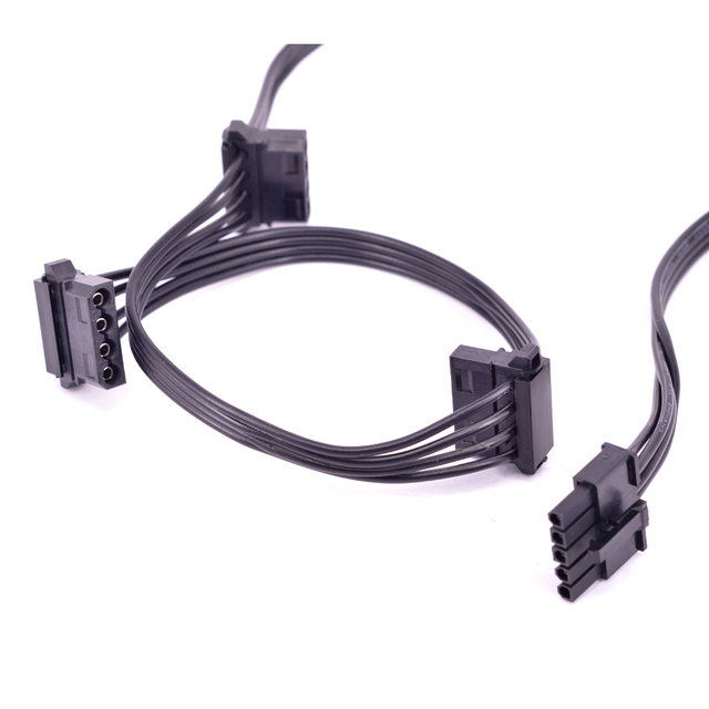 Kabel zasilający 5 Pin na 3 Porty 4 Pin Molex IDE dla Cooler Master cichy Pro Hybrid 1300W/1050W/850W - Wianko - 2