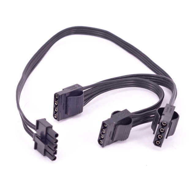 Kabel zasilający 5 Pin na 3 Porty 4 Pin Molex IDE dla Cooler Master cichy Pro Hybrid 1300W/1050W/850W - Wianko - 4
