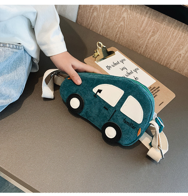 Dziecięca torba na monety z kreskówkowym samochodem - śliczny dodatek dla chłopców i dziewczynek - Wianko - 9