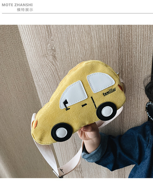 Dziecięca torba na monety z kreskówkowym samochodem - śliczny dodatek dla chłopców i dziewczynek - Wianko - 3
