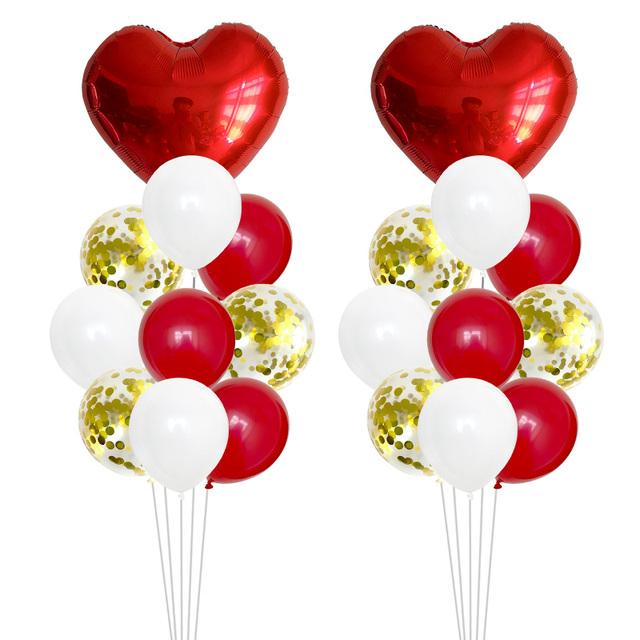 Balony dekoracyjne ślubne - 20 sztuk, różowe złoto, mieszane kształty - idealne na urodziny, baby shower, wieczór panieński - Wianko - 4