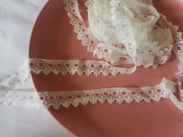 Koronka elastyczna wstążkowa - nowe wielobarwne materiały koronkowe do sukien ślubnych - Wianko - 7