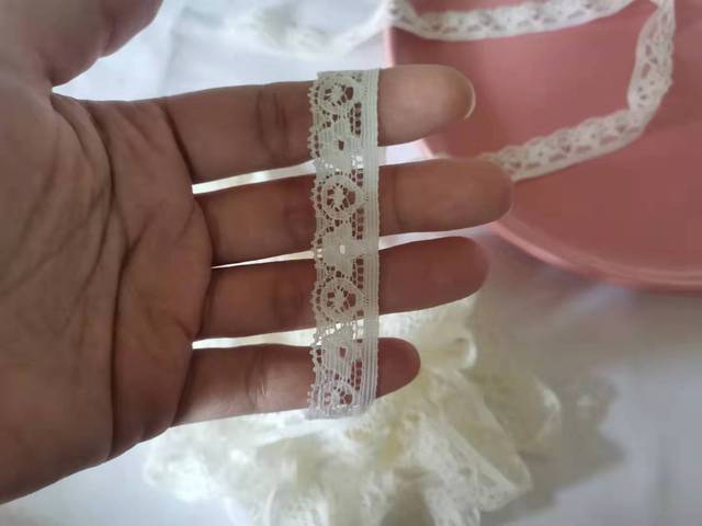 Koronka elastyczna wstążkowa - nowe wielobarwne materiały koronkowe do sukien ślubnych - Wianko - 15