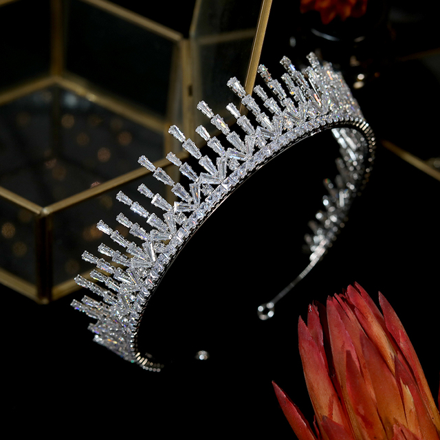 Cyrkonia stroik - luksusowa biżuteria do włosów ślubna księżniczka A01092 - Wianko - 8