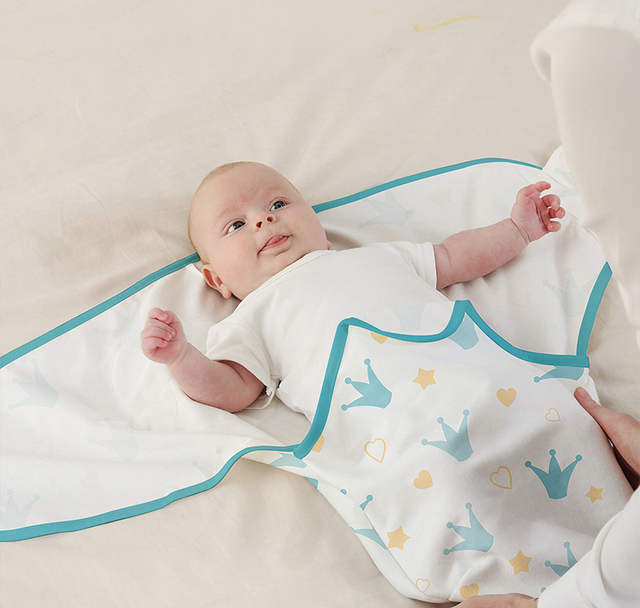 Regulowany kocyk niemowlęcy dla noworodków 0-3 miesiące - bawełna organiczna - Wianko - 4