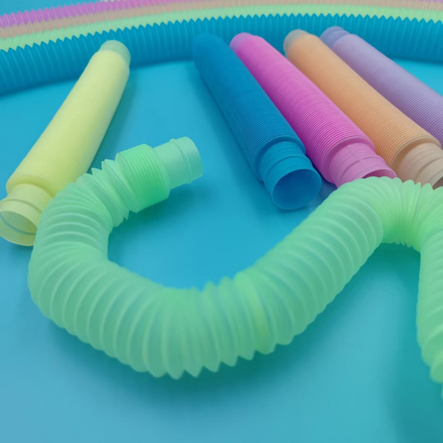 Zestaw 5 sztuk 19mm Luminous Pop rur – sensoryczne zabawki do zgniatania dla dzieci z autyzmem i stresu - Wianko - 5