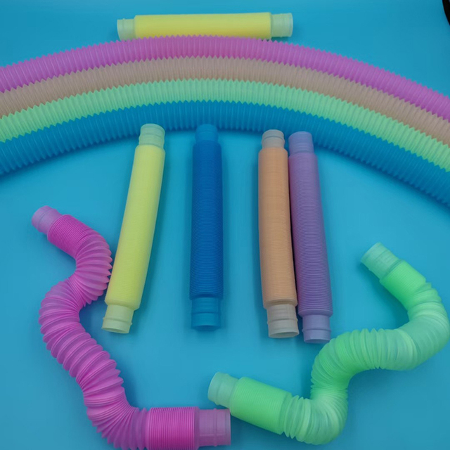 Zestaw 5 sztuk 19mm Luminous Pop rur – sensoryczne zabawki do zgniatania dla dzieci z autyzmem i stresu - Wianko - 4
