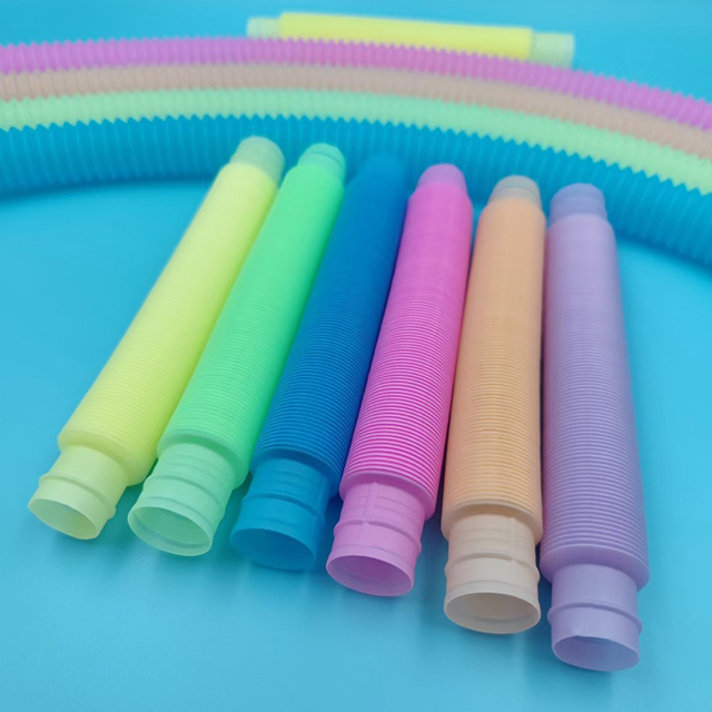 Zestaw 5 sztuk 19mm Luminous Pop rur – sensoryczne zabawki do zgniatania dla dzieci z autyzmem i stresu - Wianko - 2