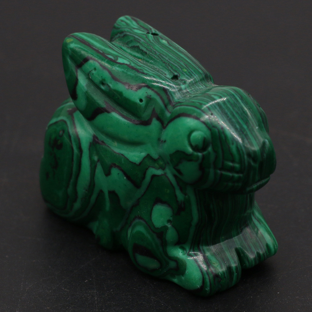 Naturalny ozdobny kamień w kształcie królika - mały ornament na biurko, do sypialni lub ogrodu - Wianko - 17