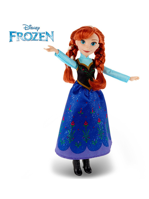 Figurka akcji Disney Frozen Elsa i Anna 28cm - zabawka dla dzieci i kolekcjonerów - Wianko - 1