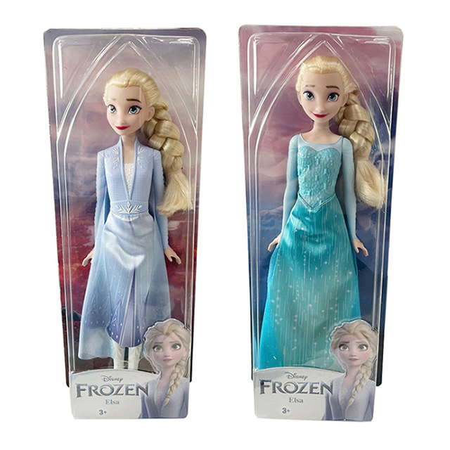 Figurka akcji Disney Frozen Elsa i Anna 28cm - zabawka dla dzieci i kolekcjonerów - Wianko - 2