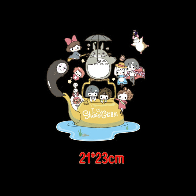 Japońskie anime Totoro Patch - zestaw żelazek do przenoszenia wzorów na ubrania - Wianko - 5