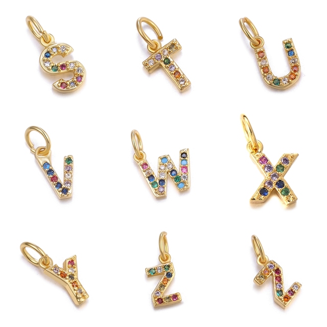 Juya Kolorowa Cyrkonia List Charms 13*6mm – Początki – DIY Wisiorek do Biżuterii - Wianko - 3