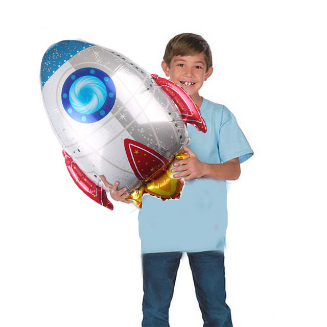 Kosmos Urodziny - Balony Rakietowe, Talerze, Obrus, Planeta Galaxy - Dekoracje DIY - Wianko - 3