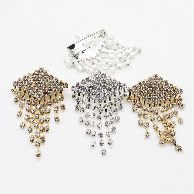 Luksusowa prostota - zestaw 5 sztuk broszek kryształowych z rhinestonami do wysokiej klasy marynarek i pięknych szalików - Wianko - 2