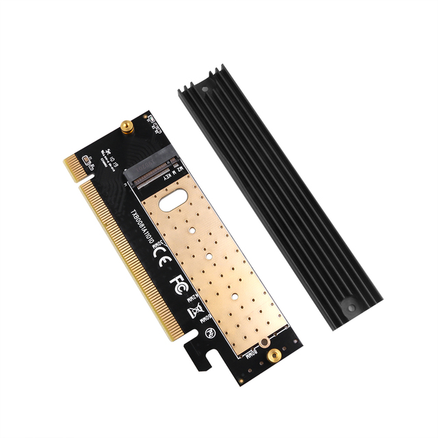 Adapter M.2 NVME SSD NGFF do PCIE 3.0 x16 x4 - karta rozszerzeń, pełna prędkość, wsparcie dla rozmiarów 2230-2280 SSD - Wianko - 2