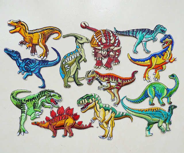 Żelazko na plastry dla dzieci z motywem dinozaurów do naprawy odzieży (bez wymieniania kategorii) - Wianko - 2