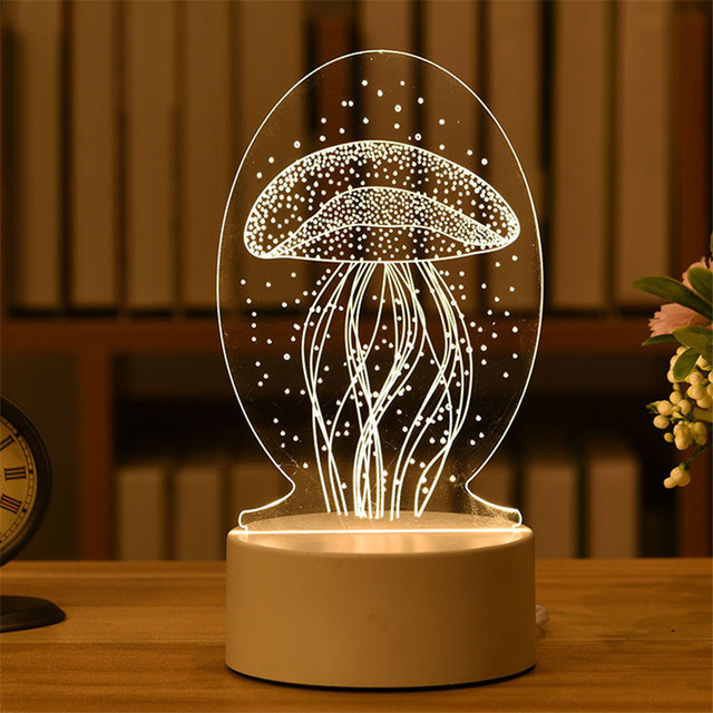 Girlanda drzewo ełk 3D - ozdoba choinkowa, lampka nocna USB - prezent świąteczny Navidad 2022 Nowy Rok - Wianko - 5