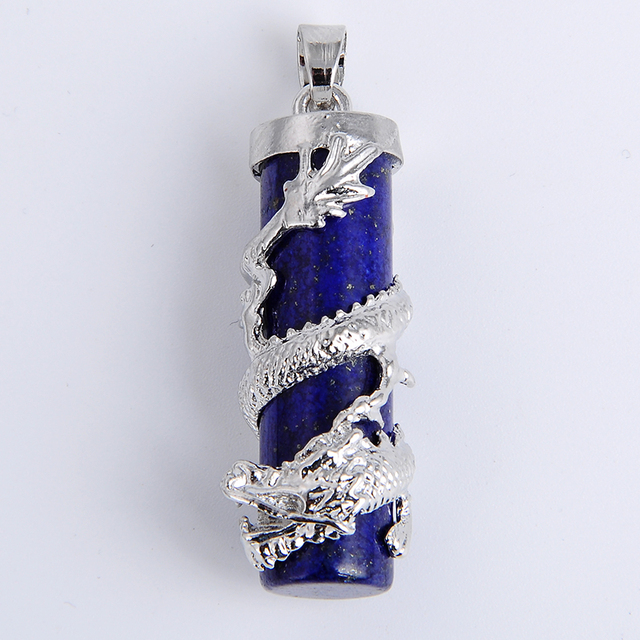 Nowy naszyjnik z wisiorkiem Wrap - spadek kamienia naturalnego - kolumna - amulet moda biżuteria - Wianko - 6