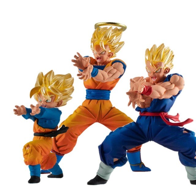 Figurka Bandai Gashapon Dragon Ball Super VS17 Goku & Gohan & Goten & Broly - zabawka modelowa - Wianko - 3