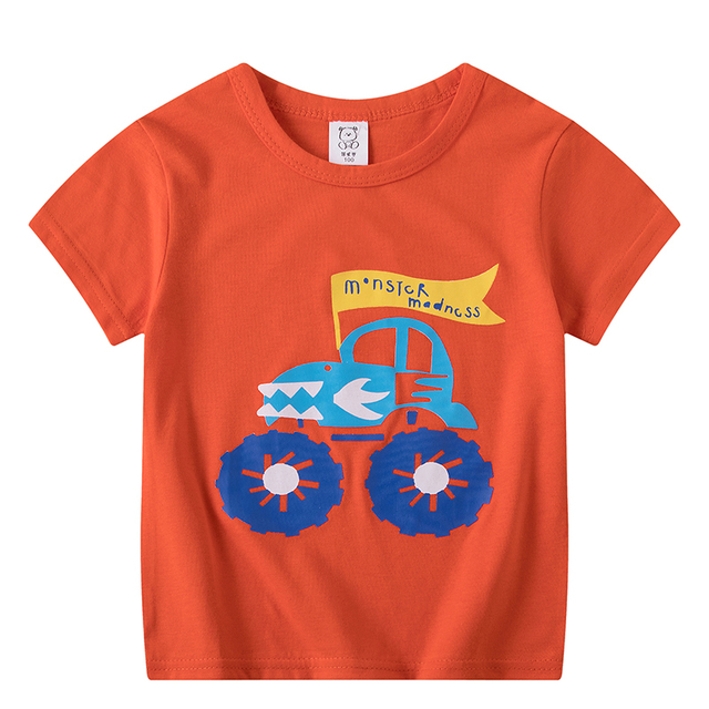 Koszulki z krótkim rękawem dla chłopców - stroje butikowe 2021, modne bawełniane ubrania z animowanym wzorem kaktusa - Wianko - 10