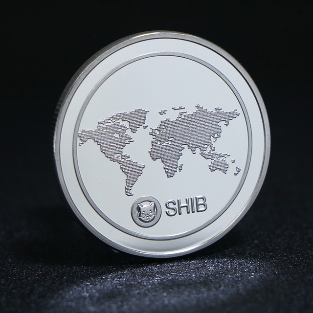 Srebrna pozłacana moneta SHIB Doge - Dogecoin zabójca Shiba Inu - Wianko - 4
