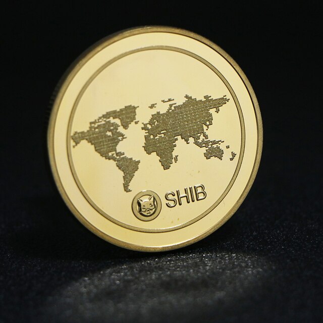 Srebrna pozłacana moneta SHIB Doge - Dogecoin zabójca Shiba Inu - Wianko - 2