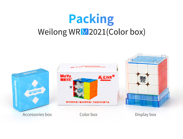 Kostka magnetyczna MoYu WeiLong WR M 2021 - Weilong GTS V2, GTS3M, V3 - Magiczne kostki 3x3x3 - Wianko - 8