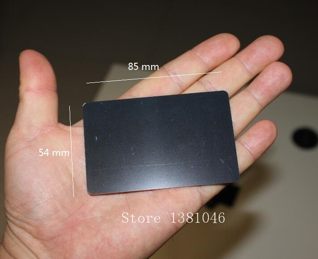 Dwustronne czarne PVC plastikowe karty ID - 10 szt., 85*54mm, 0.75mm grubość - Wianko - 1