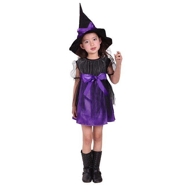 Dziewczęce koszulki na Halloween w stylu czarownicy i wampira - Wianko - 10