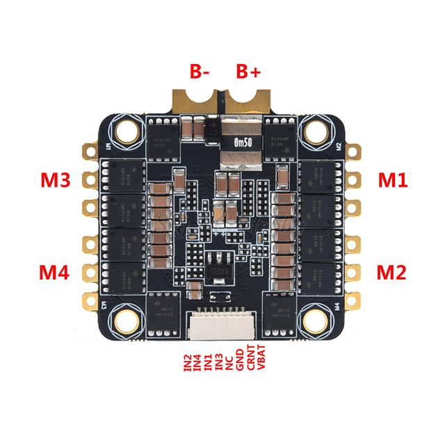 Kontroler lotu F4 / F4 PRO V2 FC / F4 V3S Plus + 30A 4w1 ESC / ośmiokanałowy 35A BLheli_S ESC dla RC FPV Racer Racing Drone - Wianko - 7