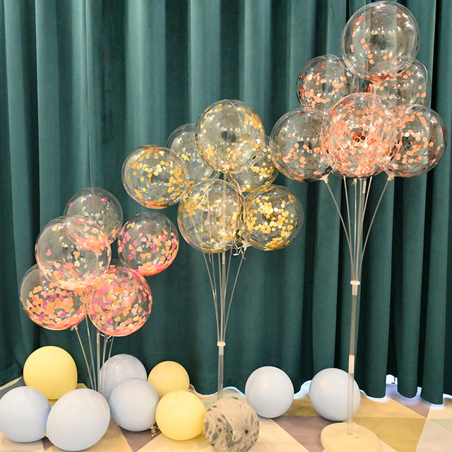 Stojak na balony, łuk balonowy, łańcuszek, zatrzask, kropka kleju - akcesoria dekoracyjne dla Babyshower, ślubu i urodzin - Wianko - 2