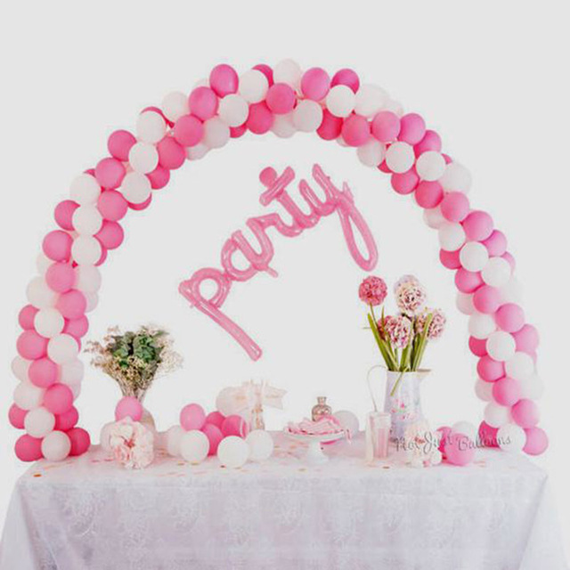 Stojak na balony, łuk balonowy, łańcuszek, zatrzask, kropka kleju - akcesoria dekoracyjne dla Babyshower, ślubu i urodzin - Wianko - 8