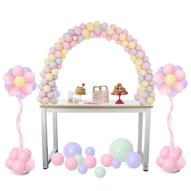 Stojak na balony, łuk balonowy, łańcuszek, zatrzask, kropka kleju - akcesoria dekoracyjne dla Babyshower, ślubu i urodzin - Wianko - 7