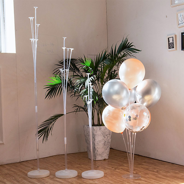 Stojak na balony, łuk balonowy, łańcuszek, zatrzask, kropka kleju - akcesoria dekoracyjne dla Babyshower, ślubu i urodzin - Wianko - 1