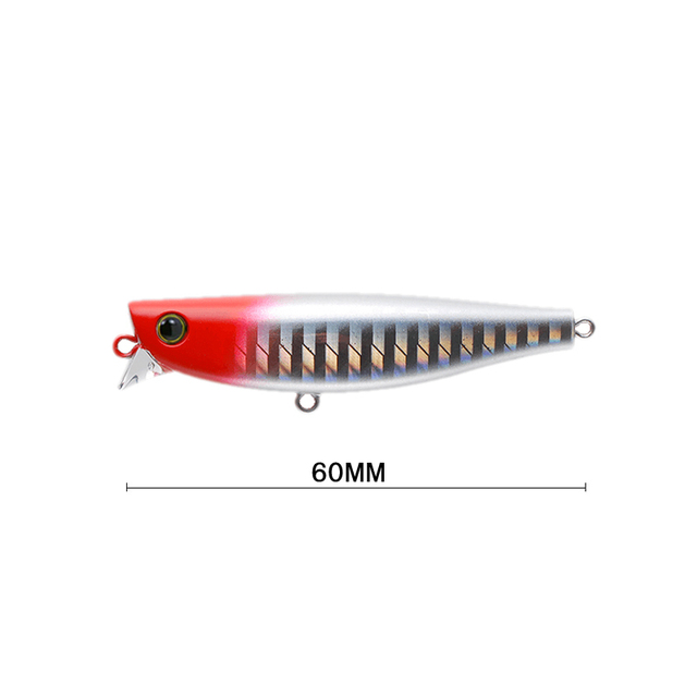 Przynęta dla Sea Bass P-CE 60S 60mm 10g - tonący ołówek Jerkbait Slalom Action Bait 9058 - Wianko - 6