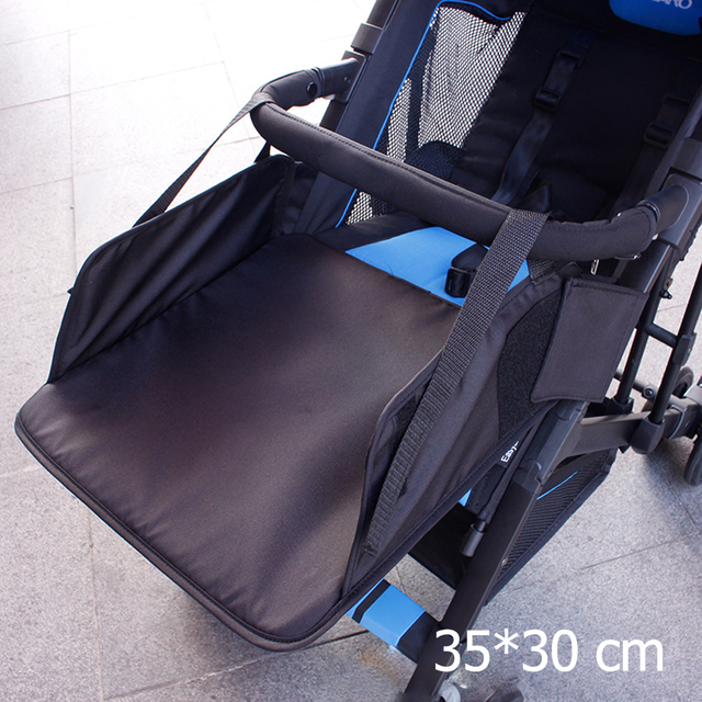 Uniwersalny wózek dziecięcy z regulowanym podnóżkiem, rozszerzonymi fotelami i pedałami - tkanina Oxford - Wianko - 20