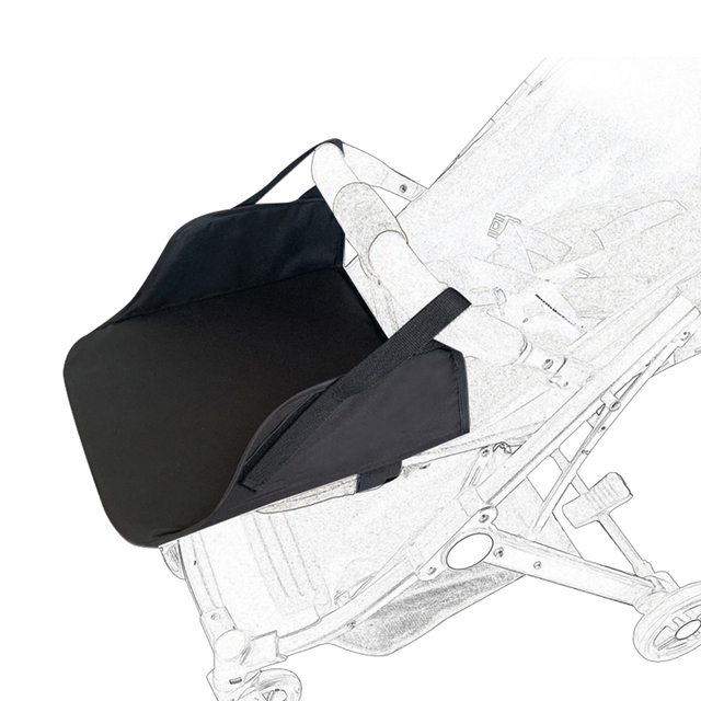 Uniwersalny wózek dziecięcy z regulowanym podnóżkiem, rozszerzonymi fotelami i pedałami - tkanina Oxford - Wianko - 15