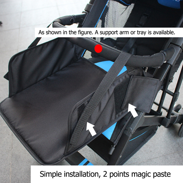 Uniwersalny wózek dziecięcy z regulowanym podnóżkiem, rozszerzonymi fotelami i pedałami - tkanina Oxford - Wianko - 17