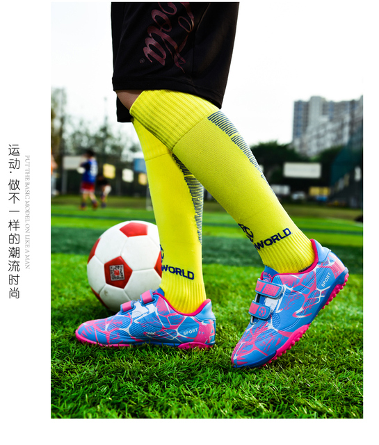 2021 Nowy projekt buty piłkarskie mężczyźni chłopiec dzieci Soccer Cleats rozmiar 28-38 - Wianko - 30