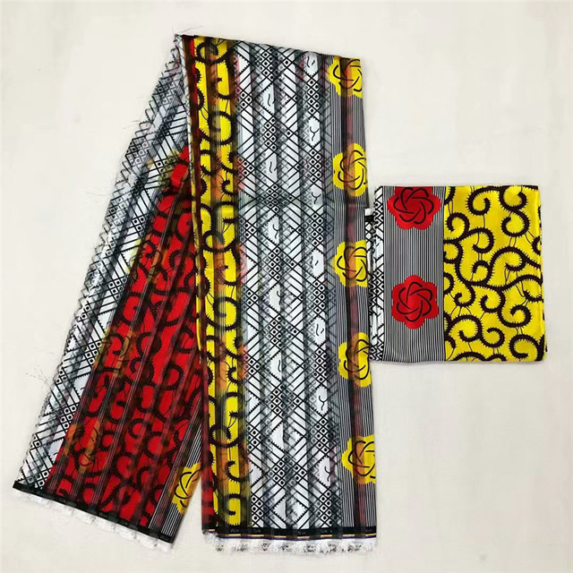 Afrykańska satynowa organza jedwabna z cyfrowym wzorem - wysoka jakość - imprezowa sukienka satynowa - Wianko - 2