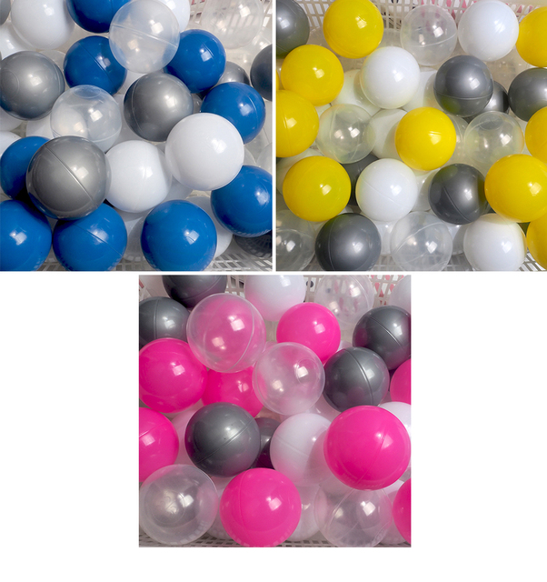 Plastikowe kulki do basenu dla dzieci, mix kolorów, 7 cm, 50 sztuk - Wianko - 26