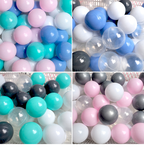 Plastikowe kulki do basenu dla dzieci, mix kolorów, 7 cm, 50 sztuk - Wianko - 24