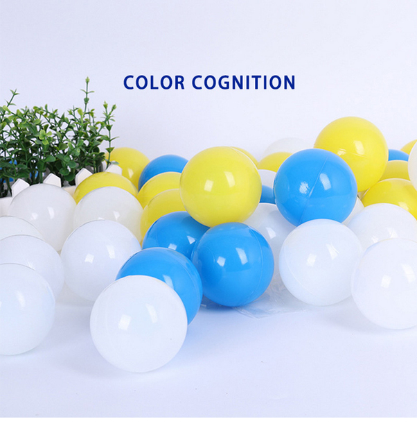 Plastikowe kulki do basenu dla dzieci, mix kolorów, 7 cm, 50 sztuk - Wianko - 16