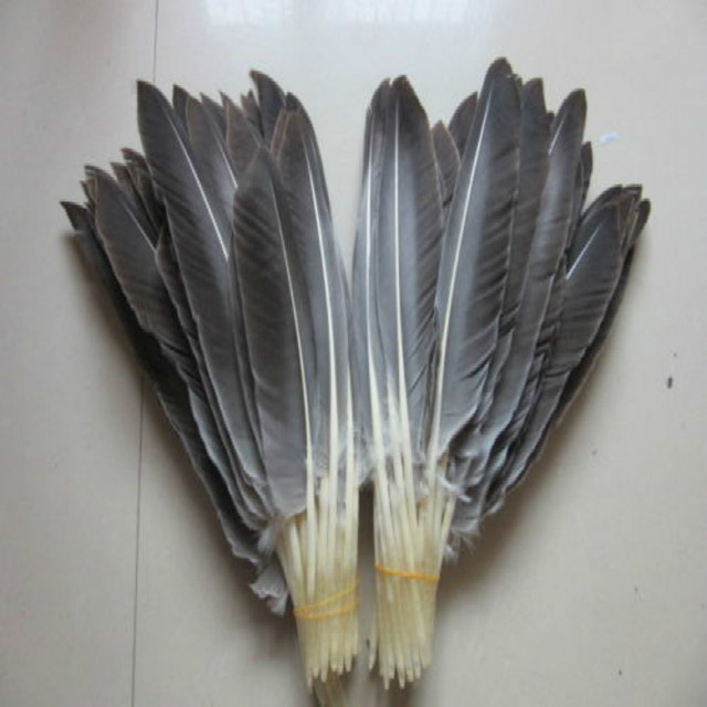 Pióra ogona naturalnego indycznego dzikiego kalkuna, 12-14 cali, 30-35 cm, 50 sztuk na dekoracje ślubne i boże narodzenie - Wianko - 1