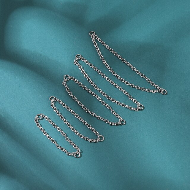 Łańcuch nosowy AOEDEJ z perłą i podwójnym pierścieniem ze stali nierdzewnej - Wianko - 9