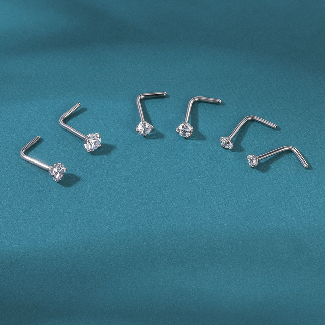 Łańcuch nosowy AOEDEJ z perłą i podwójnym pierścieniem ze stali nierdzewnej - Wianko - 38
