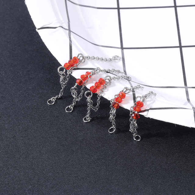 Łańcuch nosowy AOEDEJ z perłą i podwójnym pierścieniem ze stali nierdzewnej - Wianko - 33