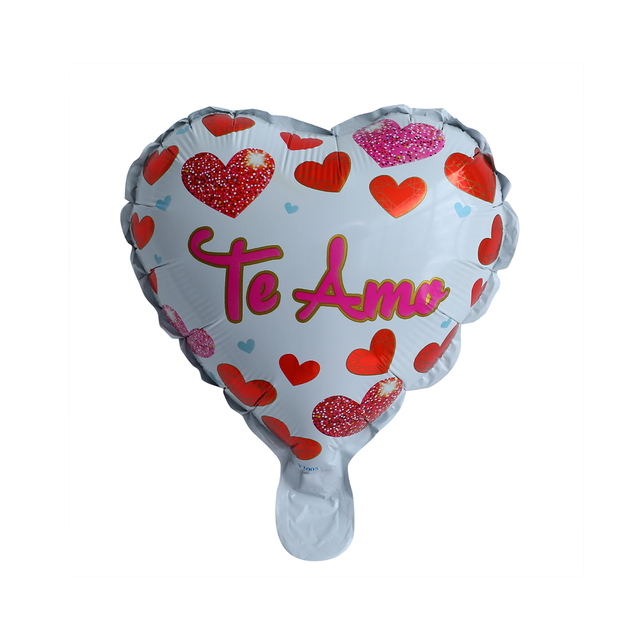10 sztuk 10-calowy hiszpański balon foliowy czerwone serce - TE AMO dekoracje ślubne, walentynki - Wianko - 17