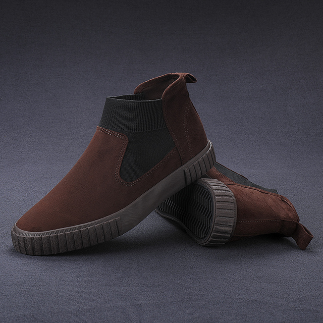 Męskie skórzane buty outdoorowe business sneakersy modne obuwie spacerowe - Wianko - 17
